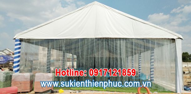 Nhà bạt không gian chống bụi dự án của Tập đoàn Đất Xanh Miền Nam